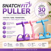 4/6 Level Resistance Elastic Bands with Non Slip Handles for Home Fitness, Abdominal Muscle Training, Yoga, Pilates Workout